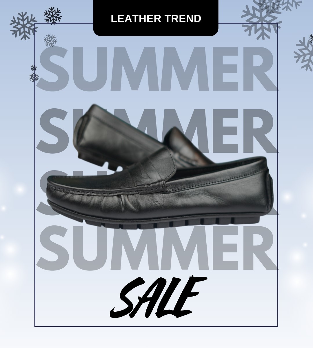 Blue and White Modern Winter Sale Instagram Post - 5